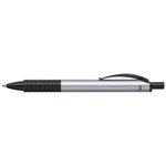 Stylo-bille rétractable basic  argent faber-castell