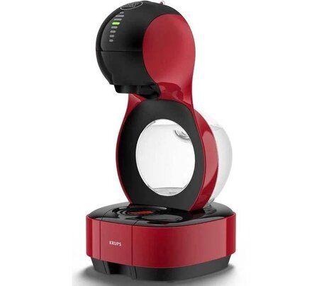 Machine À Café De 1L Pour Moka, Cappuccino, Espresso, Café Au Lait, Café Allongé, Chococino, Thé, Glace Cappuccino, Café Au Lait 1600W Rouge Noir