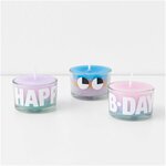 6 petits bougeoirs en verre 5 2 x 3 3 cm