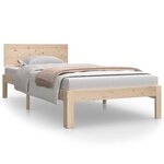 vidaXL Cadre de lit 90x200 cm Bois de pin massif