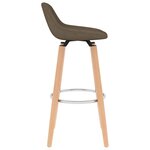vidaXL Tabourets de bar lot de 2 marron tissu