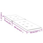 vidaXL Coussin de chaise de terrasse bleu royal (75+105)x50x3 cm