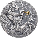 CENTAUR The Great Greek Mythology 1 onces argent monnaie 1000 Francs Cameroon 2023