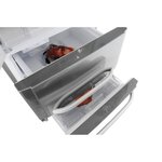 Hotpoint e4daaxc - réfrigérateur multi-portes - 402l (292+110) - froid ventilé - a+ - l 70cm x h 195cm - silver