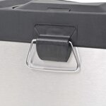 vidaXL Poubelle à ordures Acier inoxydable 54 L