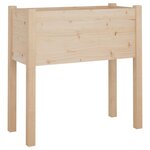 vidaXL Jardinière 70x31x70 cm Bois de pin massif