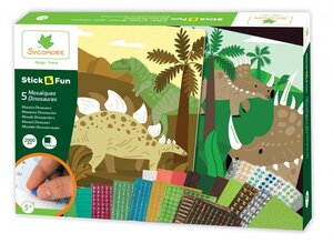 Stick n fun XL mosaiques dinosaures
