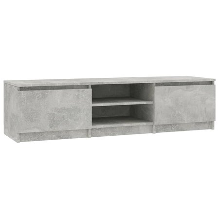 vidaXL Meuble TV Gris béton 140x40x35 5 cm Aggloméré