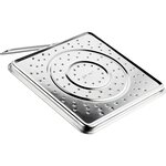Grille Pain pour Gaz Manche Repliable Aluminium Argent 20 x20 cm IBILI