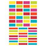 Sachet de 20 planches 10 5x16cm gommettes géométriques maildor