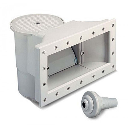 Skimmer piscine hors sol  grande ouverture  blanc
