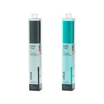 2 vinyles permanents Cricut 91 x 33 cm - aqua  noir