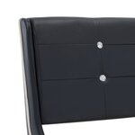 vidaXL Lit avec matelas à mémoire de forme Noir Similicuir 140x200 cm