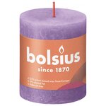 Bolsius Bougies pilier rustiques Shine 4 Pièces 80x68 mm Violet vibrant