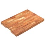 vidaXL Planche à découper 50x35x4 cm Bois d'acacia massif