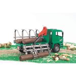 BRUDER - Camion MAN porte troncs avec grue et 3 troncs - 43 cm