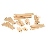 Brio World Coffret Evolution Intermédiaire -16 Rails - Accessoire pour circuit de train en bois - Ravensburger - Des 3 ans - 33402