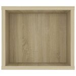 vidaXL Meuble TV suspendu Chêne sonoma 100x30x26 5 cm Aggloméré