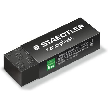 Gomme rasoplast b20 black line noire staedtler