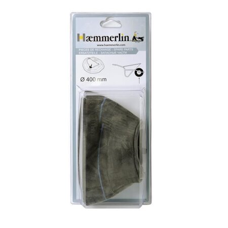 HAEMMERLIN Chambre a air pour brouette - Blister Ø 400 mm adaptable Ø 380 mm