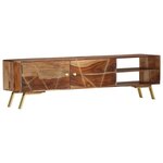 vidaXL Meuble TV 140x30x40 cm Bois solide