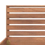 vidaXL Cadre de lit Bois de teck massif 120x200 cm