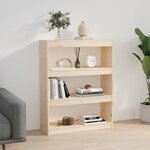 vidaXL Bibliothèque/Séparateur de pièce 80x30x103 5 cm Bois de pin