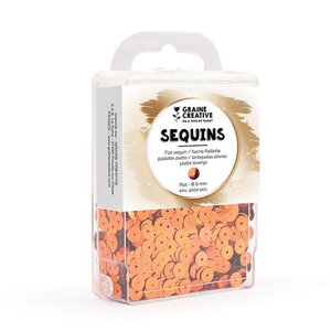 Boîte de sequins plats cuivre - 4000 pièces