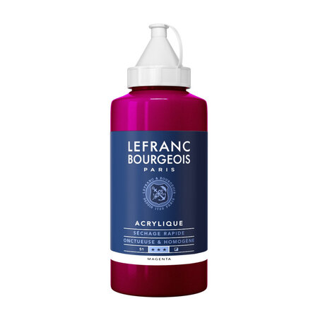 Peinture acrylique en bidon - magenta - lefranc & bourgeois