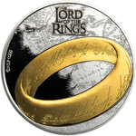 Pièce de monnaie en Cupronickel - Argent Half Dollar g 31 Millésime 2022 LORD OF THE RINGS