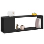 vidaXL Meuble TV Noir 100x24x32 cm Aggloméré