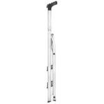 Hailo escabeau l60 3 marches 125 cm aluminium 8160-307
