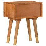 vidaXL Table de chevet 43 x 30 x 58 cm Bois de manguier massif