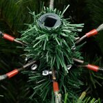 vidaXL Sapin de Noël artificiel à charnières avec neige floquée 120 cm