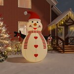 vidaXL Bonhomme de neige gonflable avec LED 300 cm