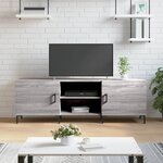 vidaXL Meuble TV sonoma gris 150x30x50 cm bois d'ingénierie