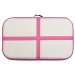 vidaXL Tapis gonflable de gymnastique avec pompe 60x100x20 cm PVC Rose