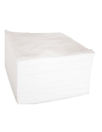 (lot  de 2400 serviettes) serviette en ouate blanche 1 pli 1 pli 30 x 30cm