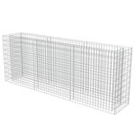 vidaXL Lit surélevé à gabion Acier galvanisé 270x50x100 cm