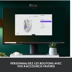 Souris sans fil logitech signature m650 - silencieuse  bluetooth  boutons programmables - blanche