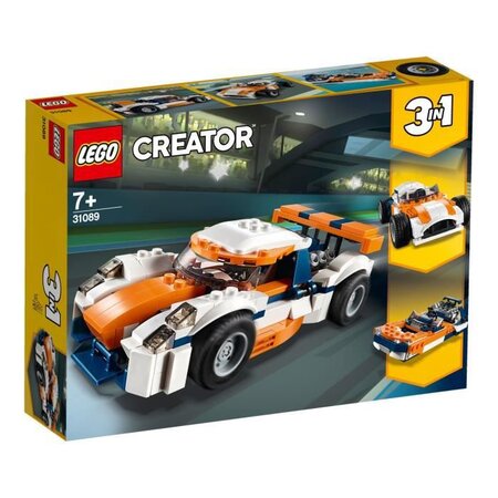 Lego creator 3-en-1 31089 - la voiture de course - jeu de construction