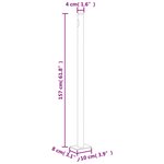 vidaXL Auvent latéral rétractable de patio 160x600 cm Gris