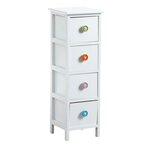 Commode 4 tiroirs avec boutons 4 tiroirs