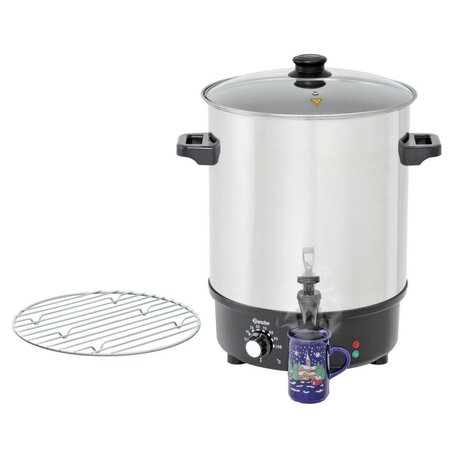 Marmite vin chaud professionnel stérilisateur 30 litres  - bartscher -  - acier inoxydable30 379x423x530mm