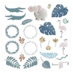 Animaux de la savane en papier