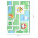vidaXL Tapis imprimé Multicolore 80x150 cm Tissu