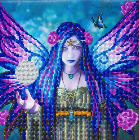 Tableau broderie diamant crystal art 30x30cm anne stokes oracle