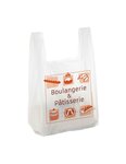 (1 lot  de 500) sac bretelle 50 µ liassé impression métier poissons & fruits de mer