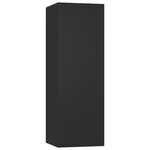 vidaXL Ensemble de meubles TV 4 Pièces Noir Aggloméré