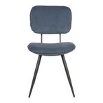LABEL51 Chaises à manger lot de 2 Vic 49x60x87 cm bleu